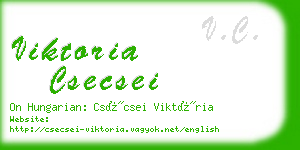 viktoria csecsei business card